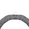 24" Black & White Houndstooth, Pine & Berry Wreath